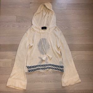 Dolce vita Aztec Boho hoodie offwhite lightweight